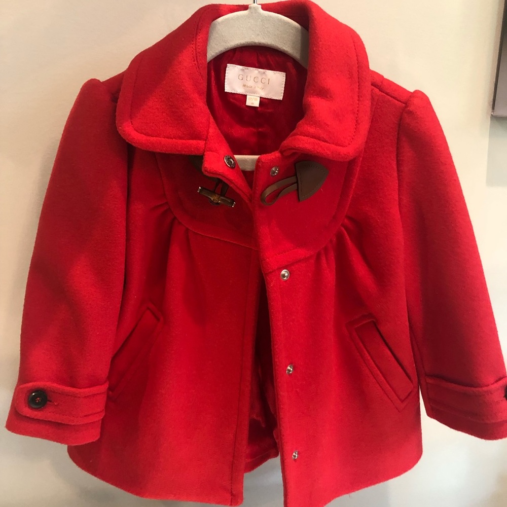 Gucci Baby Wool Cashmere Blend Coat 12/18 Month